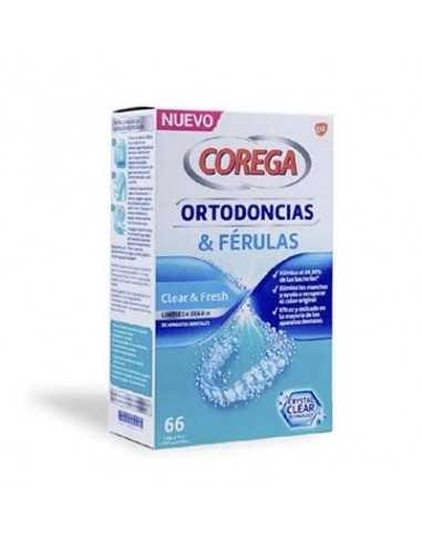 Corega Ortodoncias & Ferulas 66 tabletas limpiadoras - Farmacia Marimon