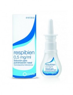 Respibien 0,5 mg/ml solución para pulverización nasal, 1 envase pulverizador de 15 ml