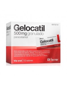 GELOCATIL 500 mg GRANULADO, 12 sobres