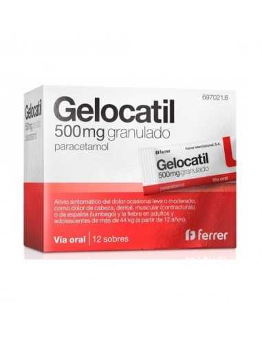GELOCATIL 500 mg GRANULADO, 12 sobres