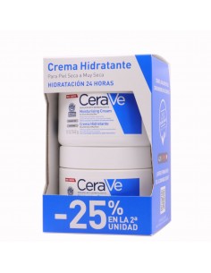CERAVE DUPLO CREMA HIDRATANTE PIEL SECA 340 G + CREMA HIDRATANTE 340 G (25%DTO EN LA 2ªUNIDAD)