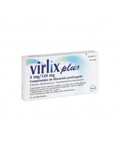 VIRLIX PLUS COMPRIMIDOS DE LIBERACION PROLONGADA RECUBIERTOS CON PELICULA, 14 comprimidos