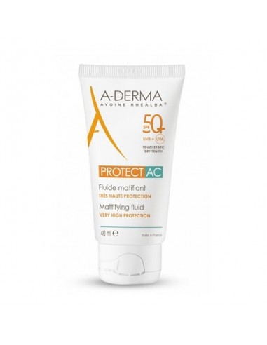 A-DERMA PROTECT AC FLUIDO SOLAR FACIAL MATIFICANTE SPF50+ 40ML