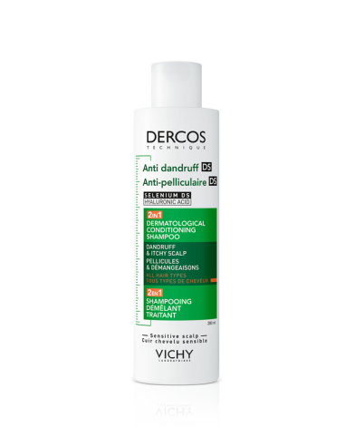 VICHY DERCOS CHAMPÚ ACONDICIONADOR ANTICASPA DS 2 EN 1 200ML