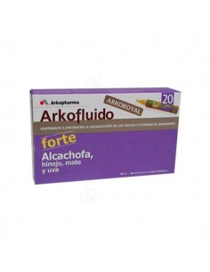 ARKOFLUIDO ALCACHOFA FORTE 20 AMPOLLAS BEBIBLES 15 ML