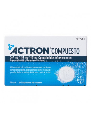 ACTRON COMPUESTO 267 MG/133 MG/40 MG...