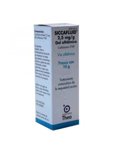 SICCAFLUID 2,5 MG/G GEL OFTALMICO 60...