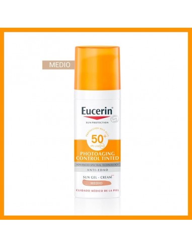 EUCERIN SUN PHOTOAGING CONTROL FPS50+ TONO MEDIO 50ML