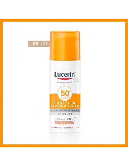 EUCERIN SUN PHOTOAGING CONTROL FPS50+ TONO MEDIO 50ML