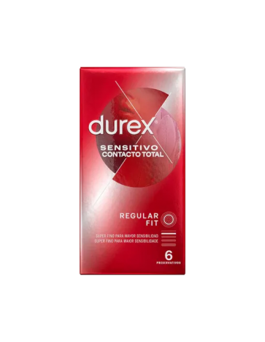DUREX PRESERVATIVOS SENSITIVO CONTACTO TOTAL 6UDS