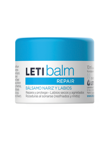 LETIBALM BÁLSAMO REPARADOR NARIZ Y LABIOS 10ML