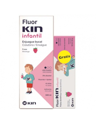 FLUORKIN INFANTIL ENJUAGE 500ML +...