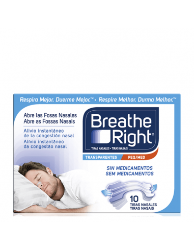 BREATHE RIGHT TRANSPARENTES  10...