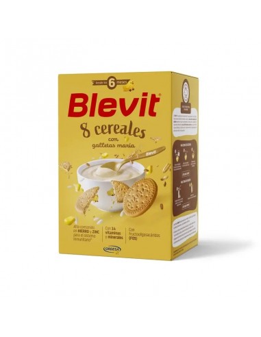 BLEVIT 8 CEREALES CON GALLETA MARIA...