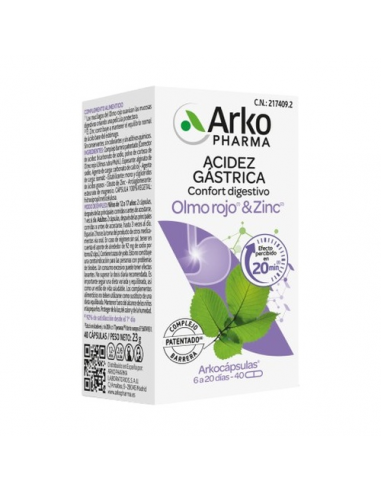 ARKOCAPSULAS ACIDEZ GASTRICA CONFORT...