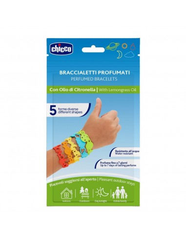 BRAZALETE PERFUMADO CHICCO 5 UNIDADES