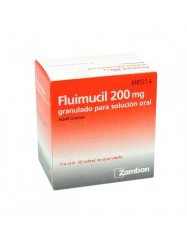FLUIMUCIL 200 mg GRANULADO PARA SOLUCION ORAL, 30 sobres