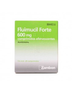 FLUIMUCIL FORTE 600 mg COMPRIMIDOS EFERVESCENTES, 20 comprimidos